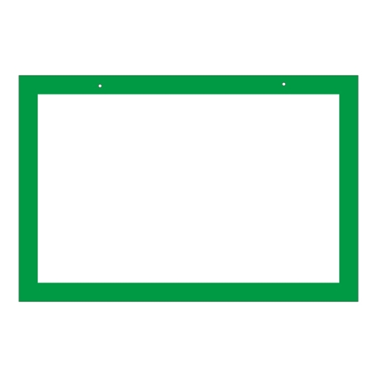安全用品ストア 区画標識 文字無 300 450 2mm 仕様 緑枠 1432 置場 区画表示看板