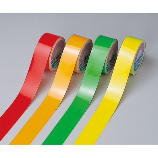 蛍光テープ 50mm幅×10m カラー:蛍光赤 (266013 - 安全用品ストア